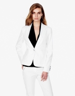 White linen blazer