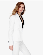 White linen blazer