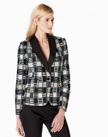 Checked blazer