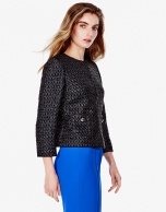 Black short jacket with pockets