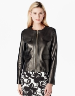 Black lambskin jacket