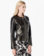 Black lambskin jacket