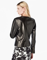 Black lambskin jacket