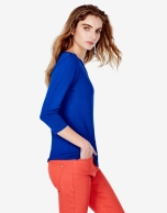 Plain blue sweater