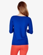 Plain blue sweater