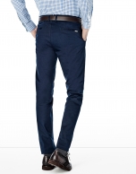 Navy blue chino cotton pants