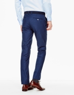 Navy blue regular fit chino pants