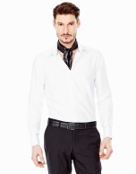 White structured dress shirt