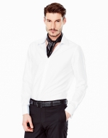 White structured dress shirt