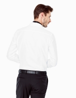 White structured dress shirt