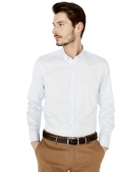 Camisa sport oxford celeste