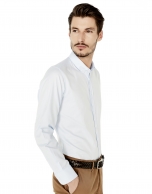 Camisa sport oxford celeste