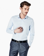 Light blue slim fit dress shirt