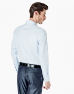 Light blue slim fit dress shirt