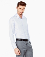 Mauve design slim fit dress shirt