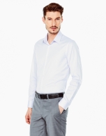 Mauve design slim fit dress shirt