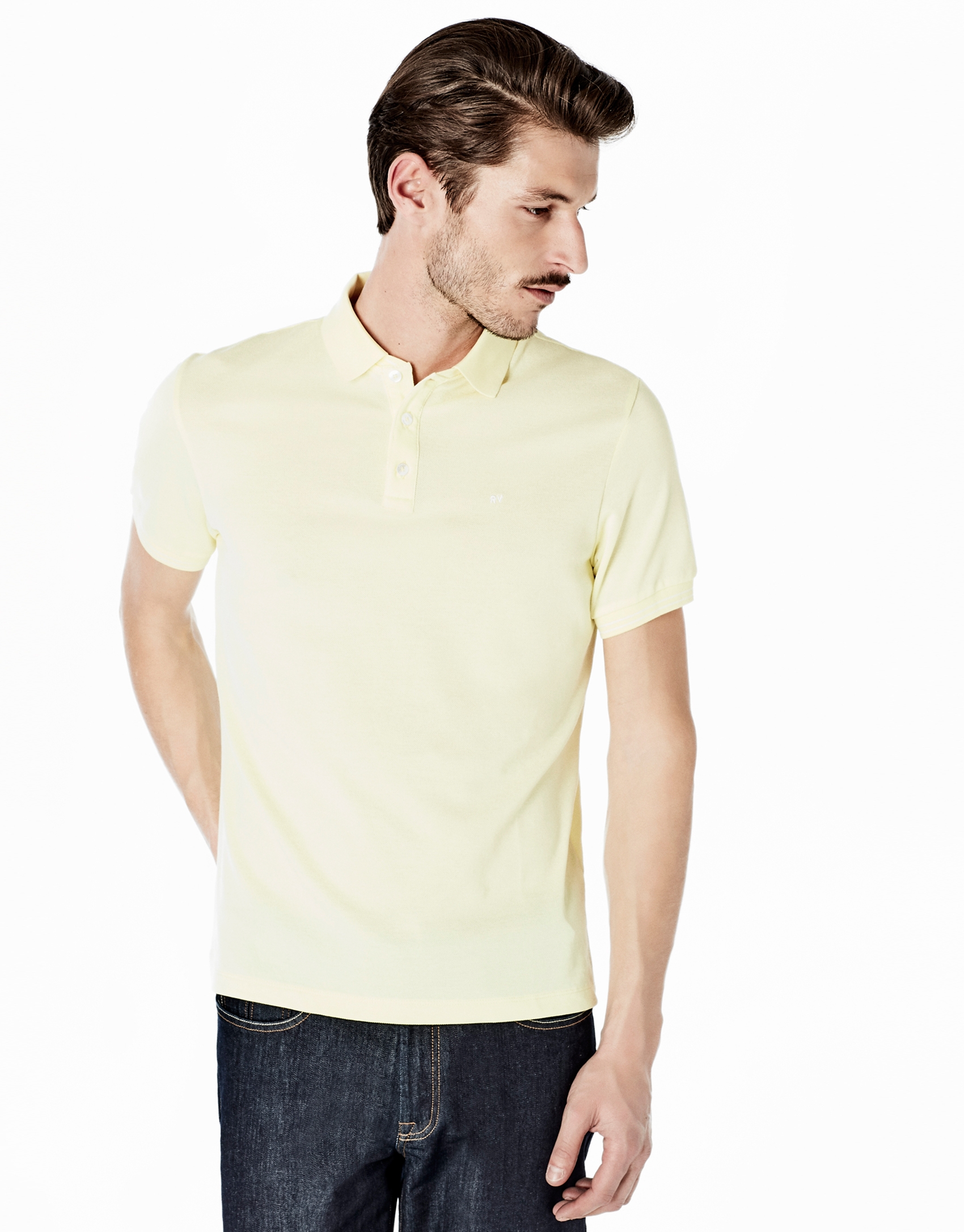 Polo piqué amarillo