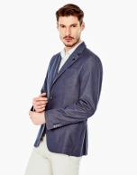 Tailored jean sports coat 