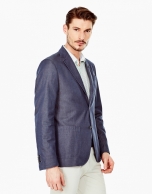 Tailored jean sports coat 