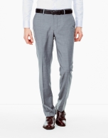 Gray structured regular fit suit