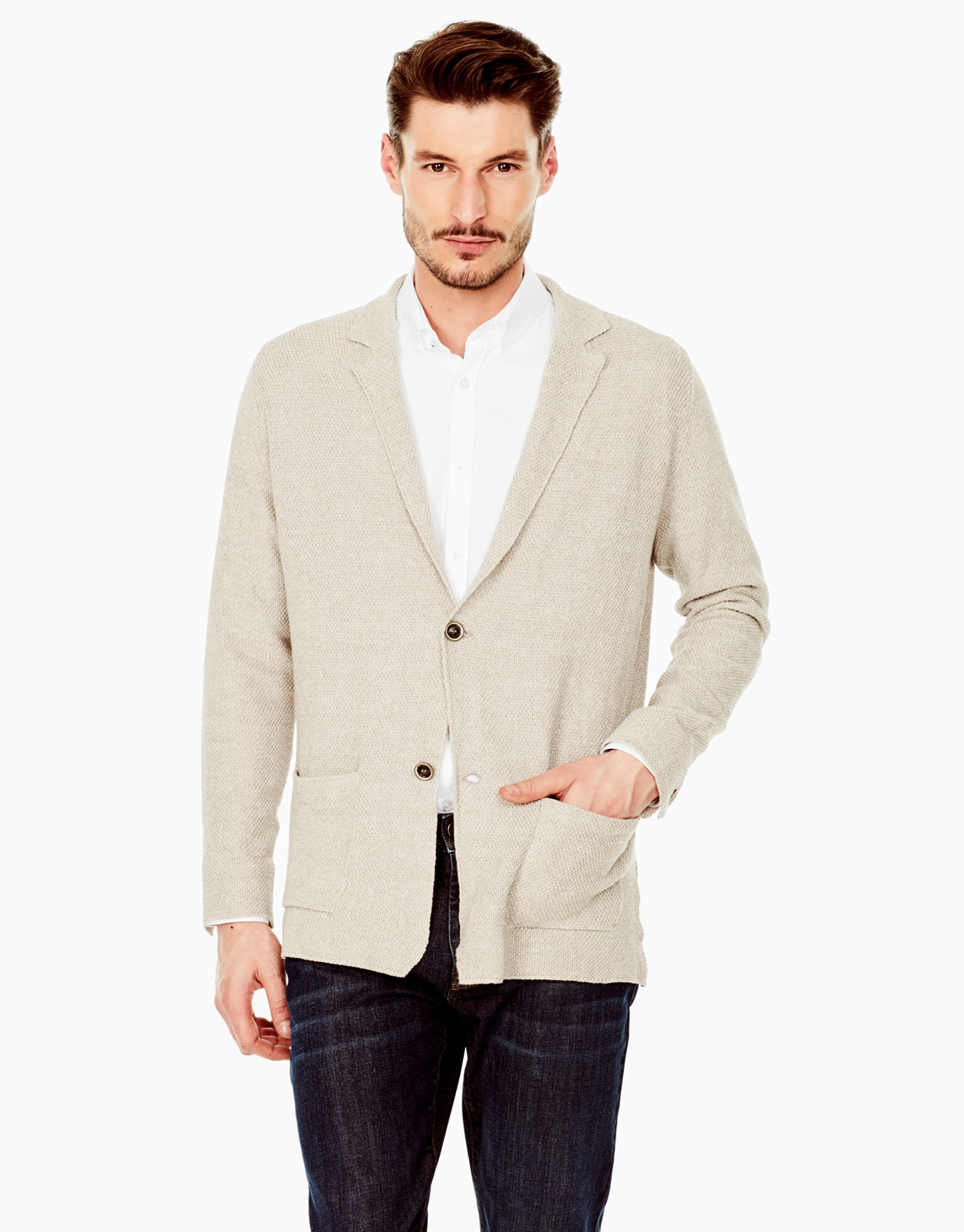 Beige tailored jacket