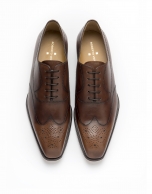 Zapato Oxford costura prusiana marrón