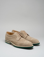 Zapato brogue ante tono natural