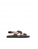 Sandals with brown straps