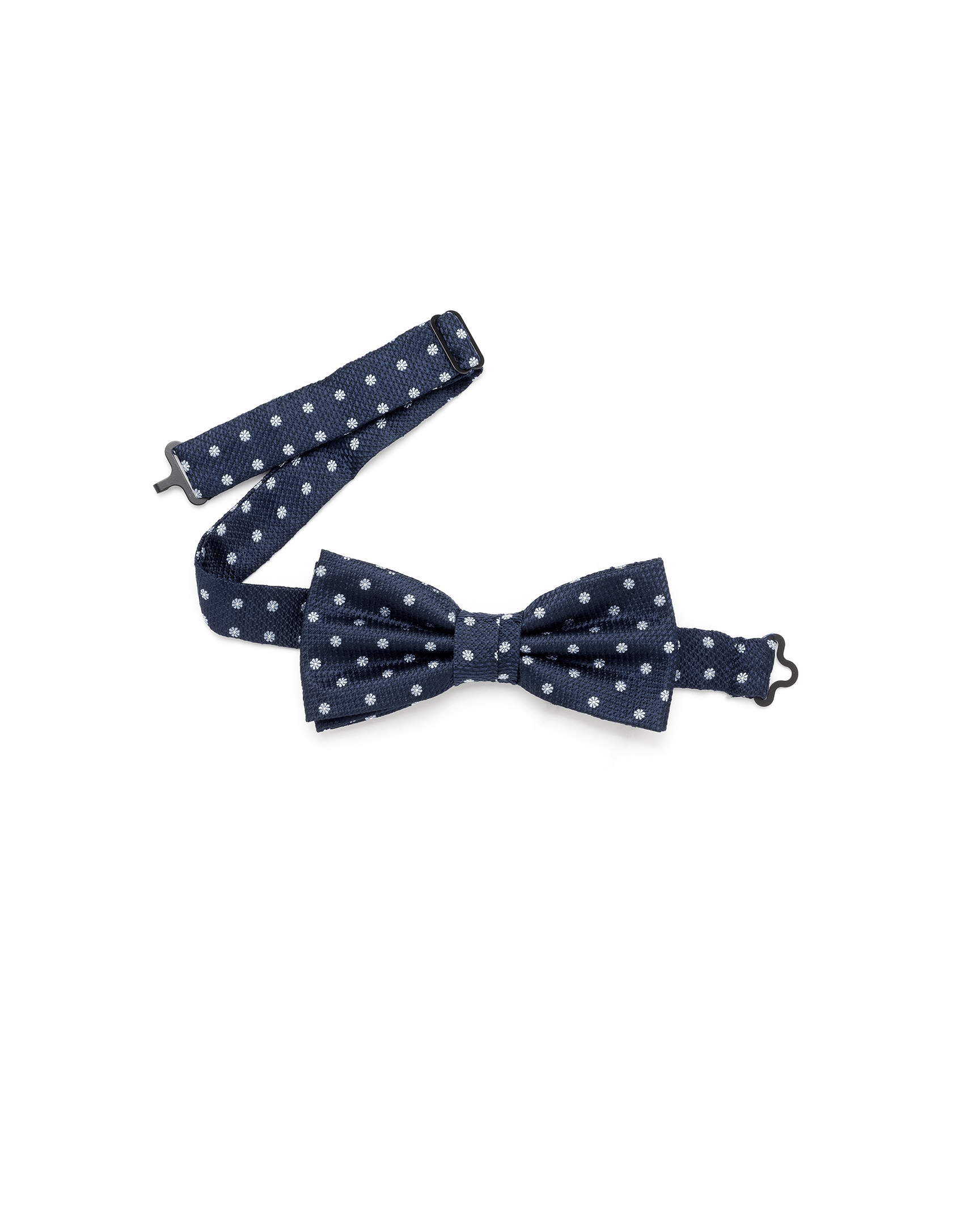 Blue floral print bowtie