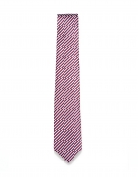 Blue, red and white striped tie