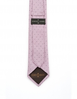 Blue and pink polka dot tie