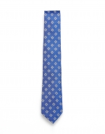 Corbata jacquard azul medio