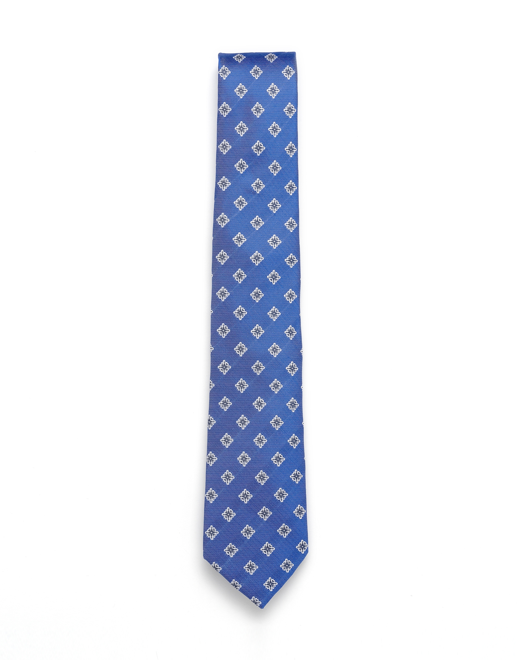 Corbata jacquard azul medio