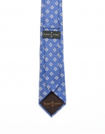 Medium blue jacquard tie