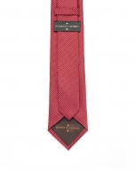 Corbata jacquard rojo y blanco