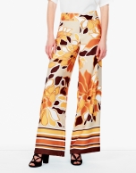 Print palazzo pants