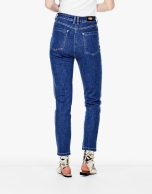 Denim cigarette pants