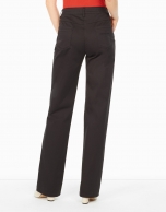 Black straight pants