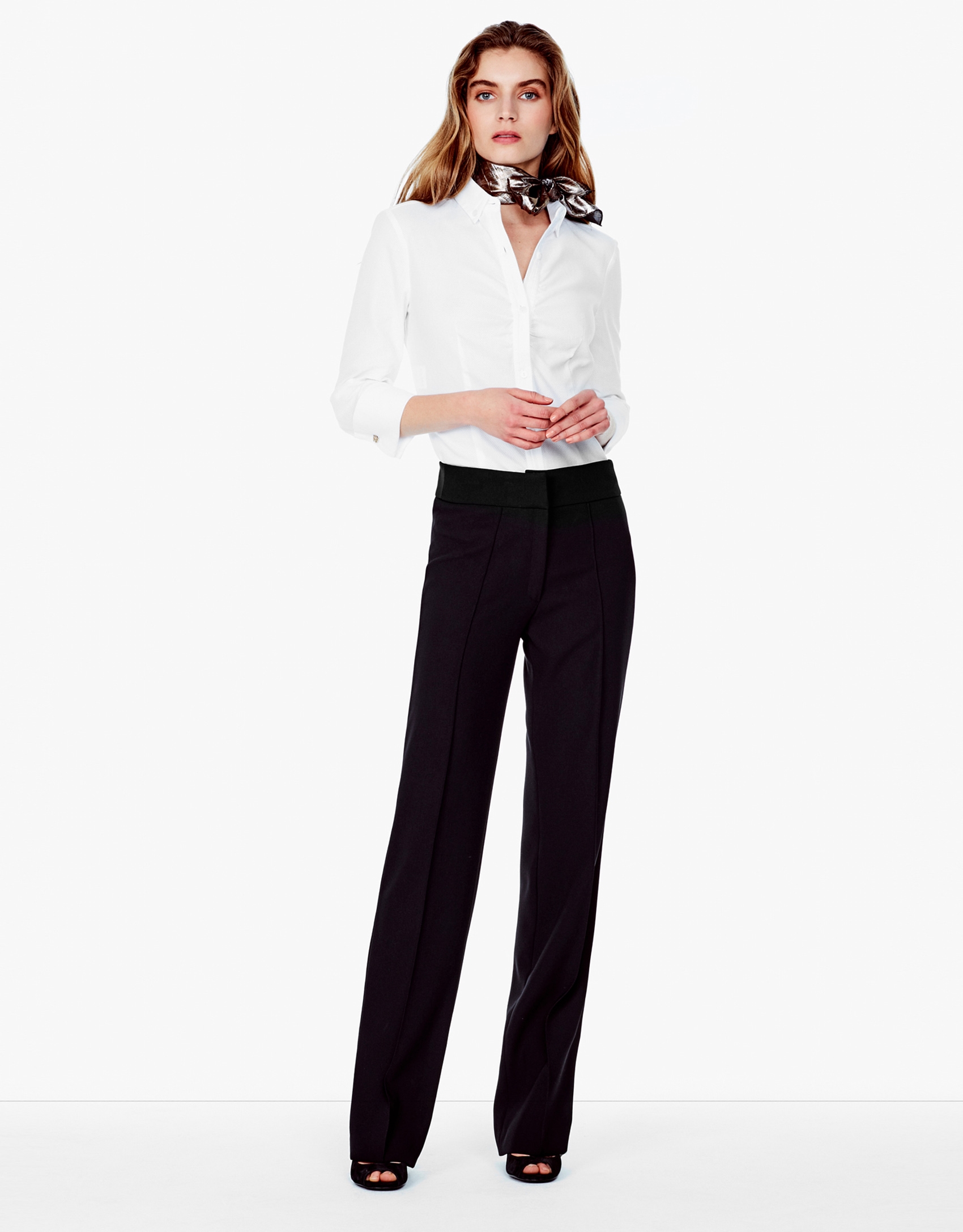 Black crepe pants