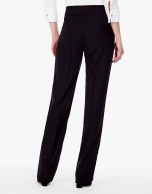 Black crepe pants