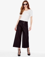 Pantalón culotte negro