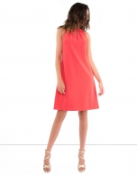 Vestido escote halter petunia