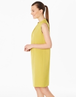 Pistachio green dress with belt loops