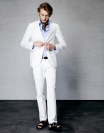 White linen suit