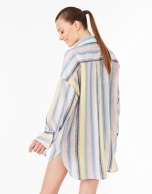 Multicolor striped linen shirt