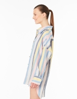 Multicolor striped linen shirt