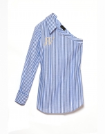 Asymmetric striped shirt