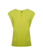 Pistachio green-colored sleeveless top