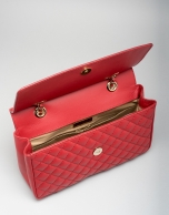 Red Ghauri bag with metallic appliqué