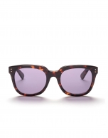 Brown tortoise square plastic sunglasses